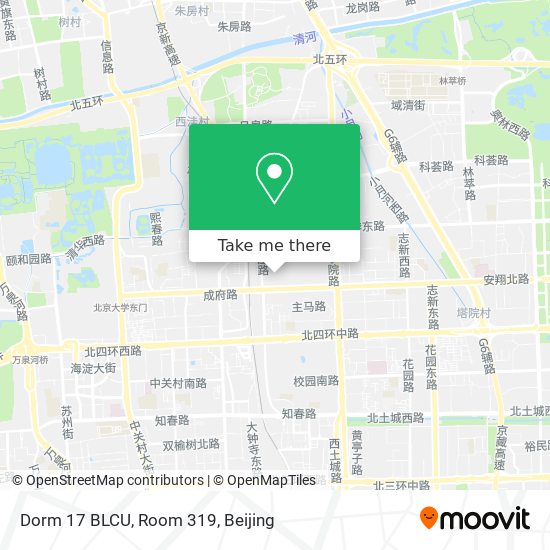 Dorm 17 BLCU, Room 319 map