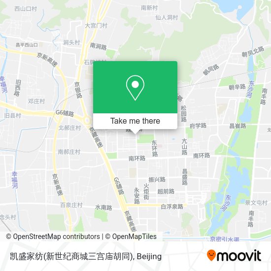 凯盛家纺(新世纪商城三宫庙胡同) map