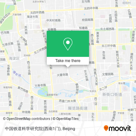 中国铁道科学研究院(西南1门) map