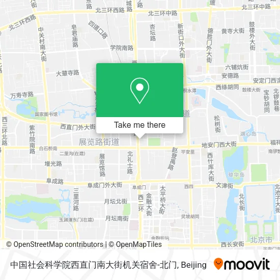 中国社会科学院西直门南大街机关宿舍-北门 map