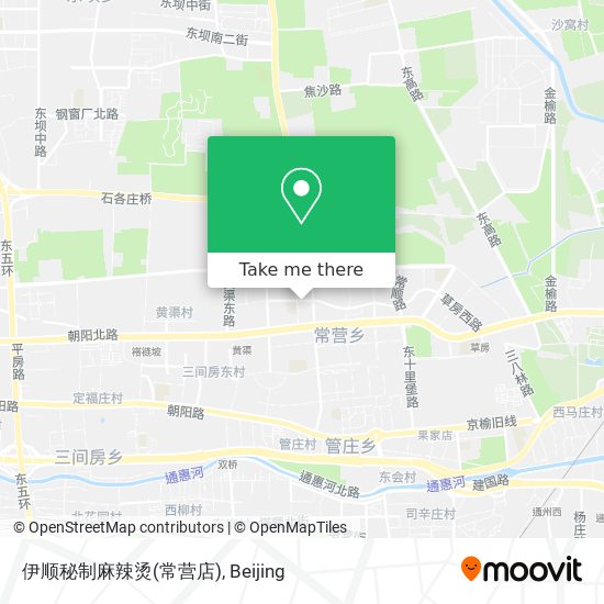 伊顺秘制麻辣烫(常营店) map