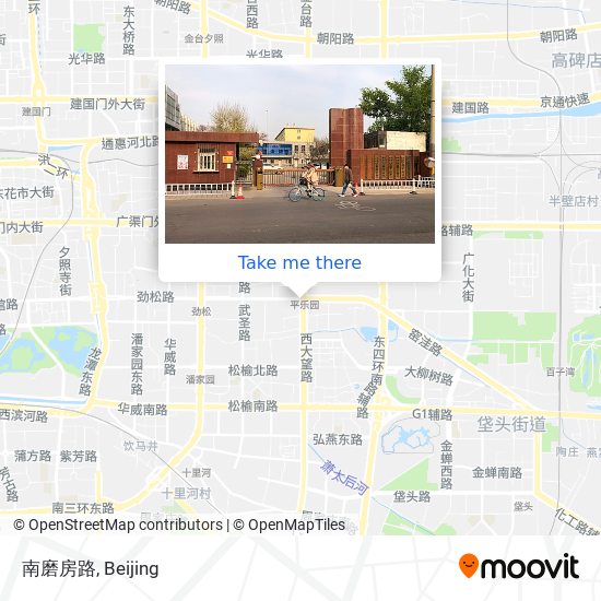 南磨房路 map