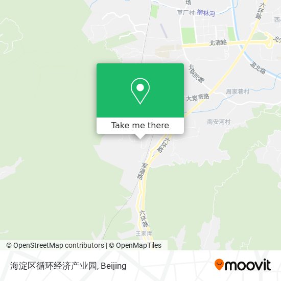 海淀区循环经济产业园 map