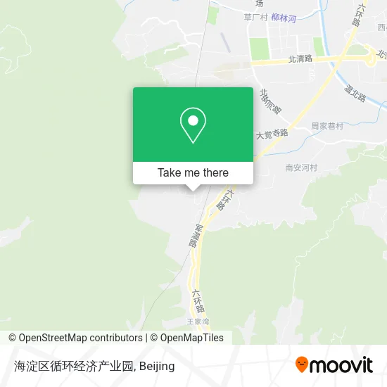 海淀区循环经济产业园 map