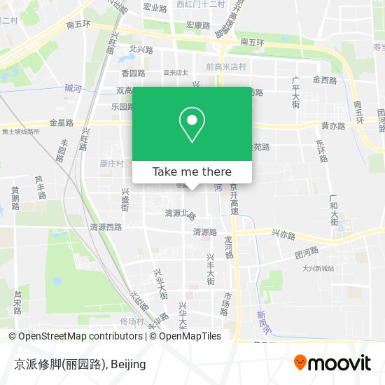 京派修脚(丽园路) map