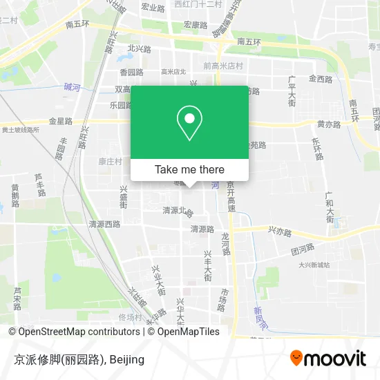 京派修脚(丽园路) map