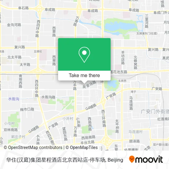华住(汉庭)集团星程酒店北京西站店-停车场 map