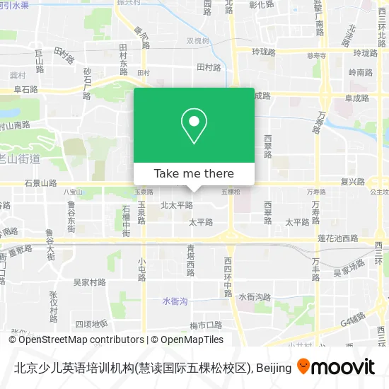 北京少儿英语培训机构(慧读国际五棵松校区) map