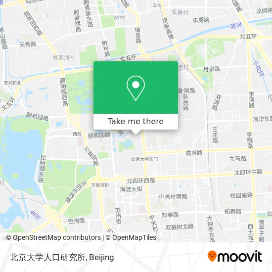 北京大学人口研究所 map