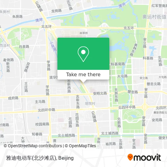 雅迪电动车(北沙滩店) map