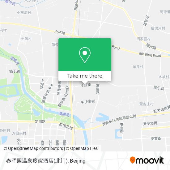 春晖园温泉度假酒店(北门) map