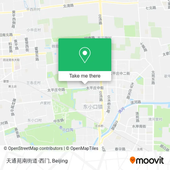 天通苑南街道-西门 map