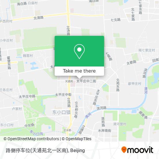 路侧停车位(天通苑北一区南) map