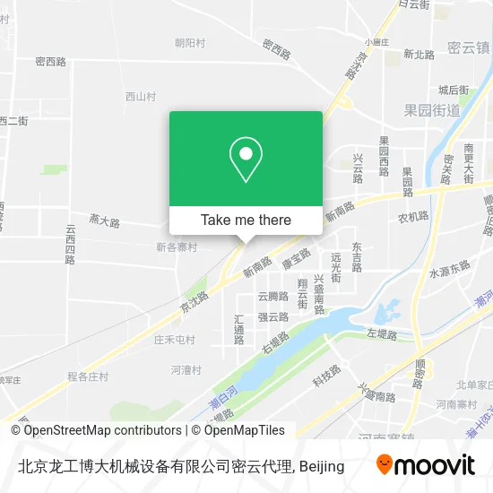 北京龙工博大机械设备有限公司密云代理 map