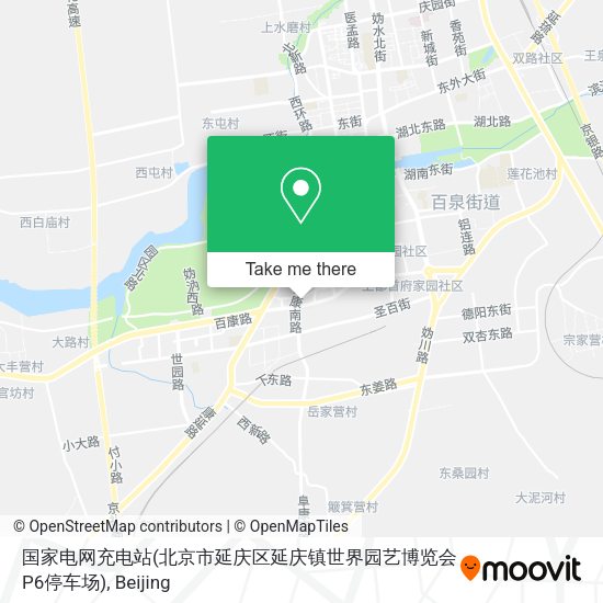 国家电网充电站(北京市延庆区延庆镇世界园艺博览会P6停车场) map
