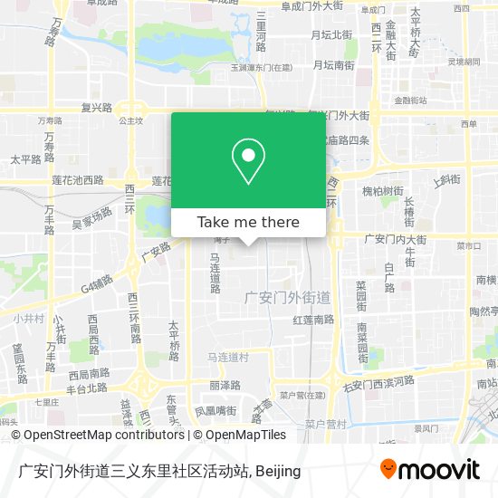 广安门外街道三义东里社区活动站 map