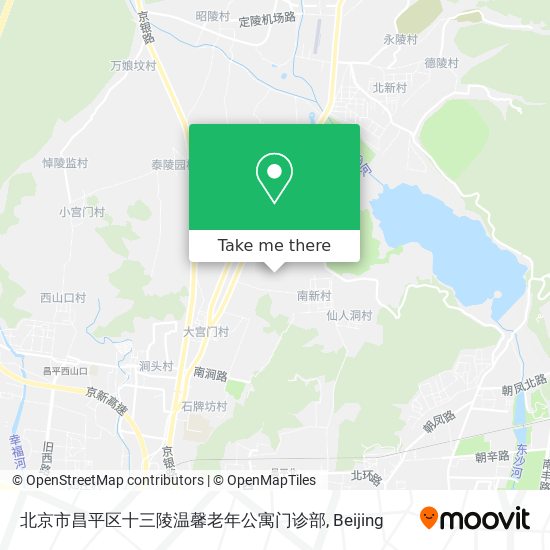 北京市昌平区十三陵温馨老年公寓门诊部 map