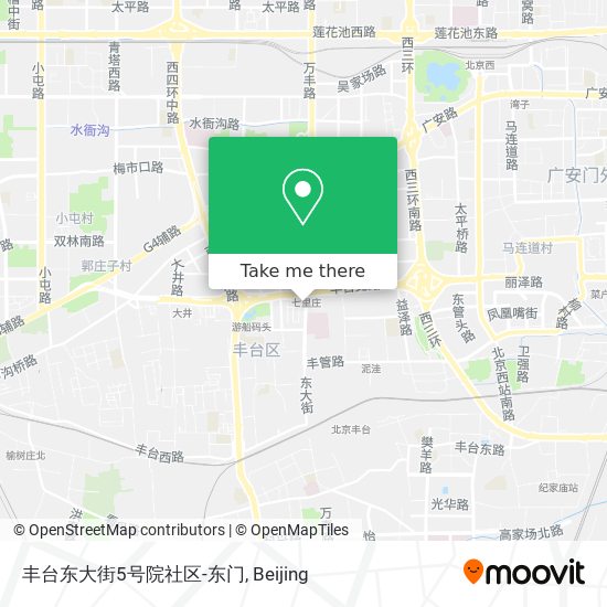 丰台东大街5号院社区-东门 map