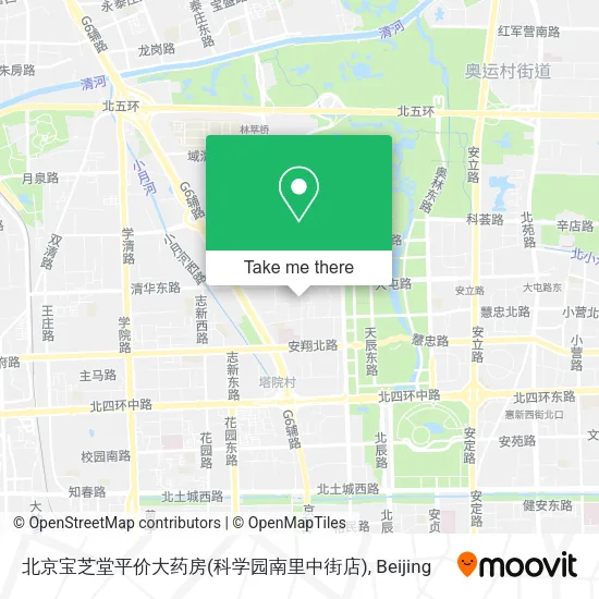 北京宝芝堂平价大药房(科学园南里中街店) map