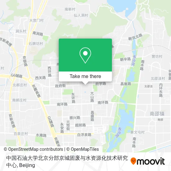 中国石油大学北京分部京城固废与水资源化技术研究中心 map