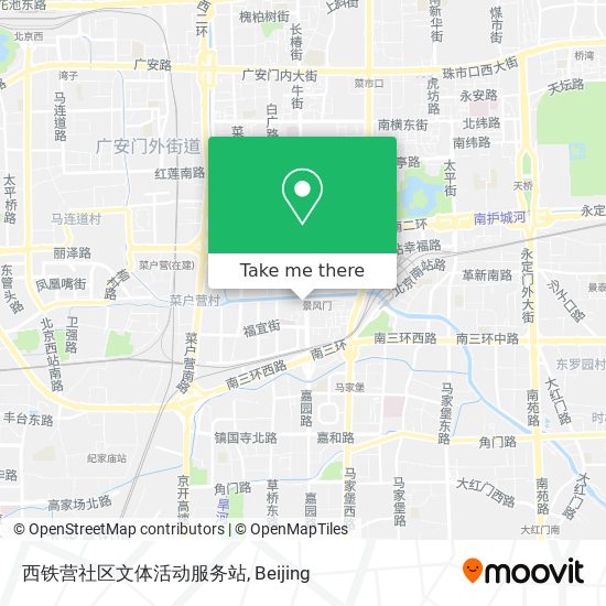 西铁营社区文体活动服务站 map