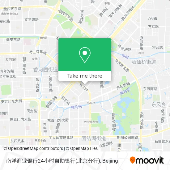 南洋商业银行24小时自助银行(北京分行) map