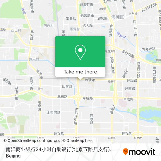 南洋商业银行24小时自助银行(北京五路居支行) map