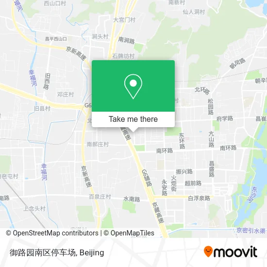 御路园南区停车场 map