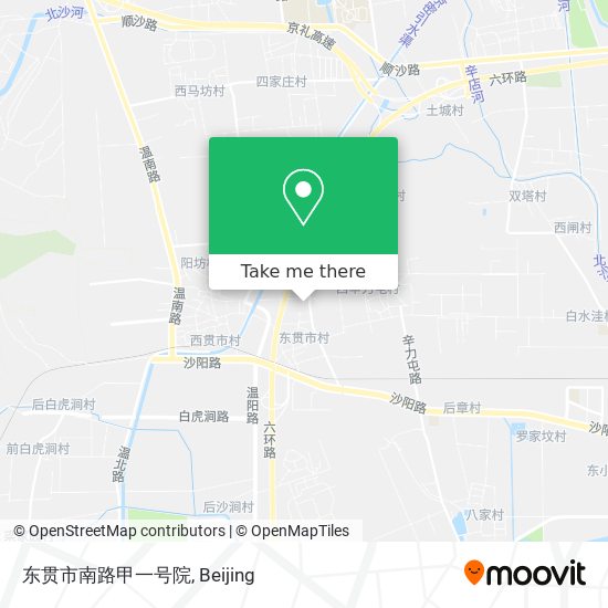 东贯市南路甲一号院 map