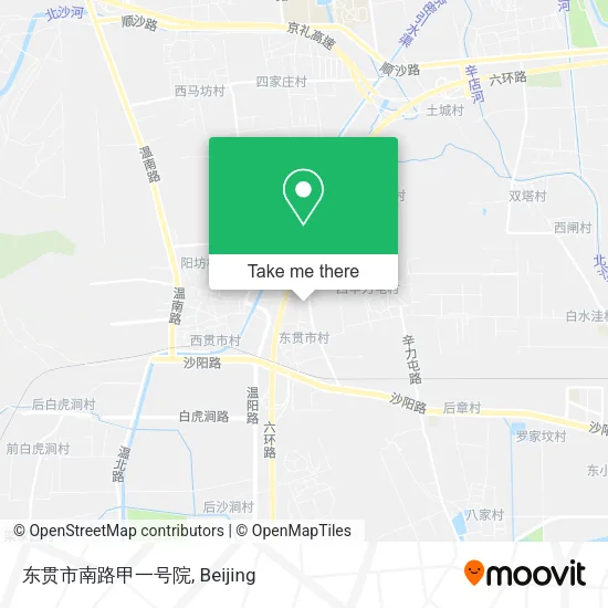 东贯市南路甲一号院 map
