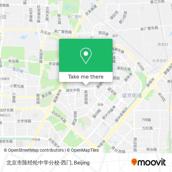 北京市陈经纶中学分校-西门 map