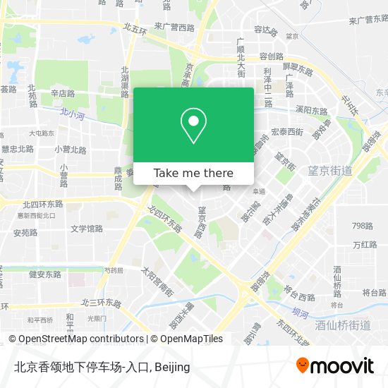 北京香颂地下停车场-入口 map