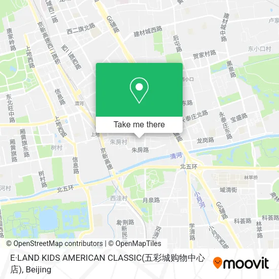 E·LAND KIDS AMERICAN CLASSIC(五彩城购物中心店) map