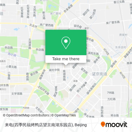 来电(四季民福烤鸭店望京南湖东园店) map
