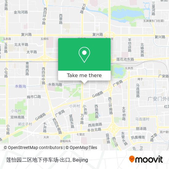 莲怡园二区地下停车场-出口 map