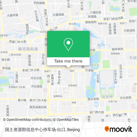 国土资源部信息中心停车场-出口 map
