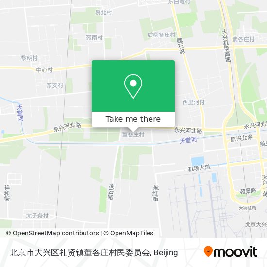 北京市大兴区礼贤镇董各庄村民委员会 map
