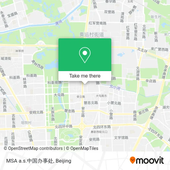 MSA a.s.中国办事处 map