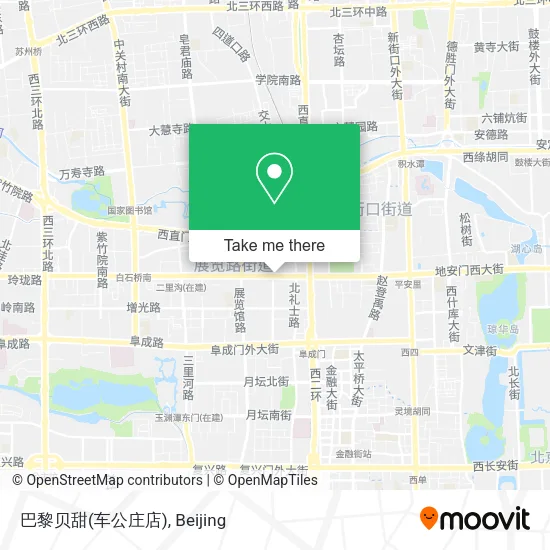 巴黎贝甜(车公庄店) map