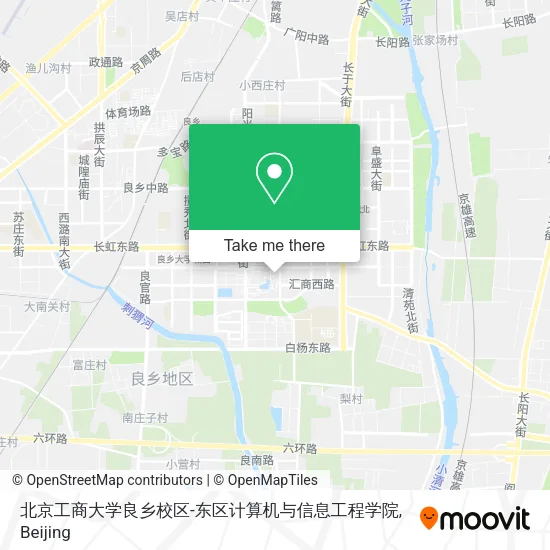 北京工商大学良乡校区-东区计算机与信息工程学院 map