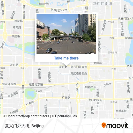 复兴门外大街 map