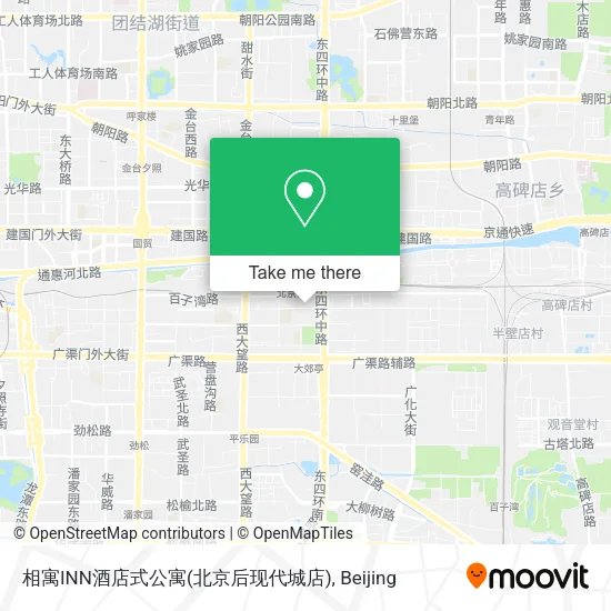 相寓INN酒店式公寓(北京后现代城店) map