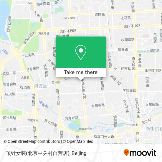 顶针女装(北京中关村自营店) map