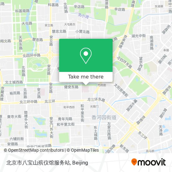 北京市八宝山殡仪馆服务站 map