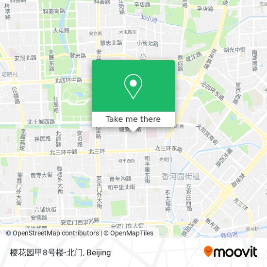 樱花园甲8号楼-北门 map