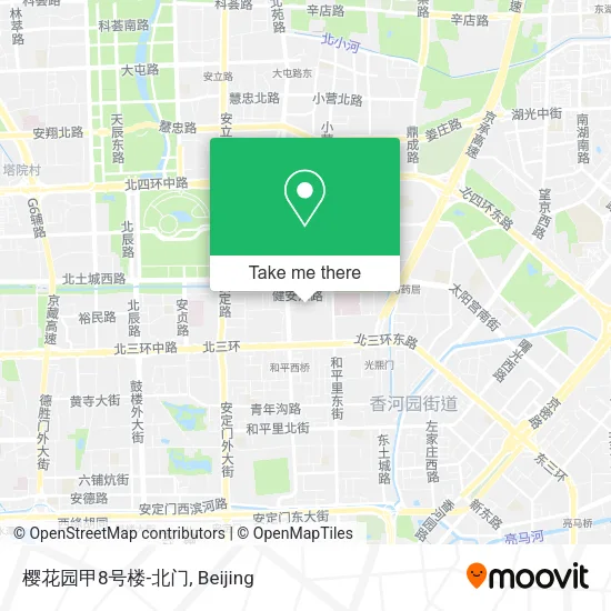 樱花园甲8号楼-北门 map