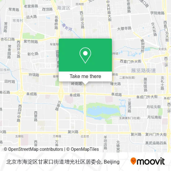北京市海淀区甘家口街道增光社区居委会 map