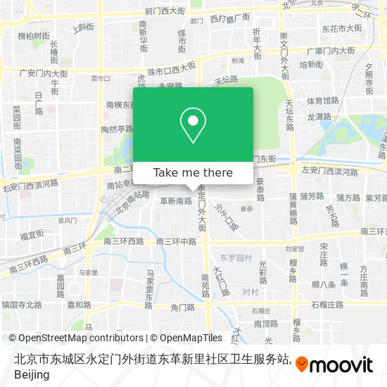北京市东城区永定门外街道东革新里社区卫生服务站 map