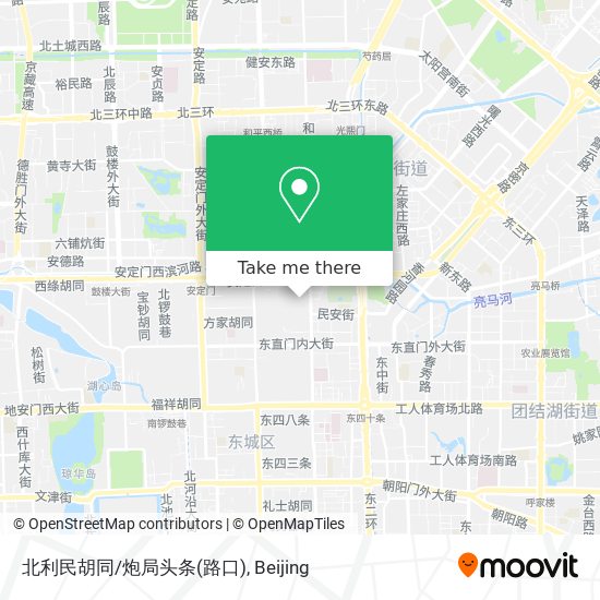 北利民胡同/炮局头条(路口) map