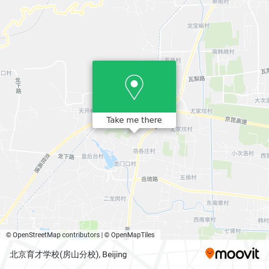 北京育才学校(房山分校) map